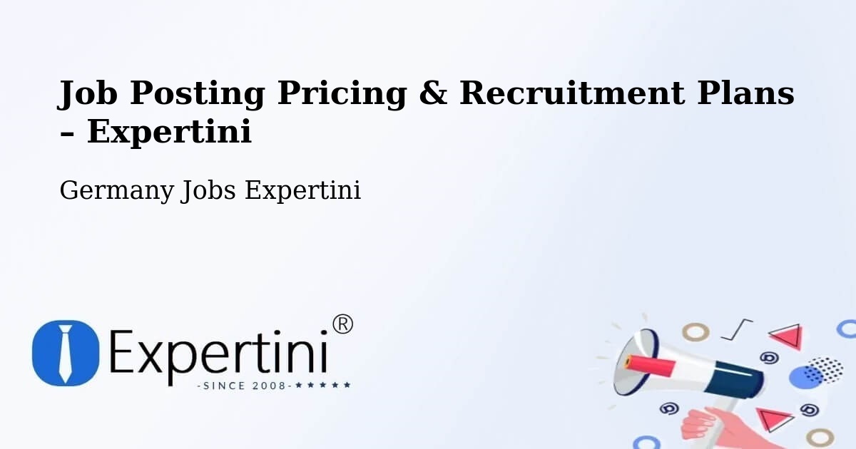 Job Posting Pricing & Recruitment Plans – Kaufungen - Kaufungen, Germany Jobs Expertini